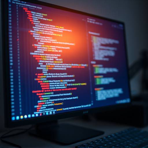 Un écran d'ordinateur montrant des lignes de code, représentant un cours de développement web.
