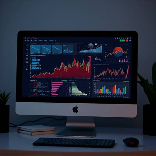 Un écran d'ordinateur montrant des visualisations de données, représentant un cours de science des données.